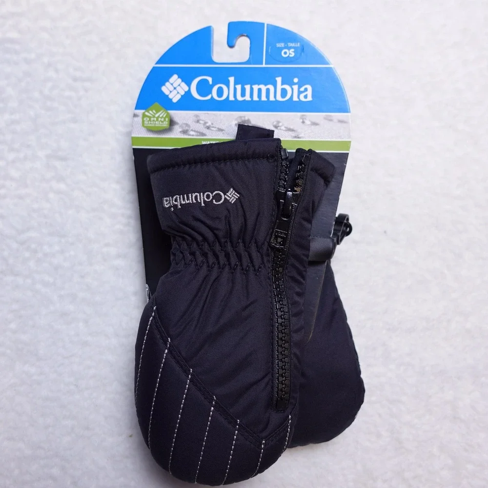 Columbia Chippewa III Mitten Youth O/S Black Omni-Shield Side Zip CY3009-010